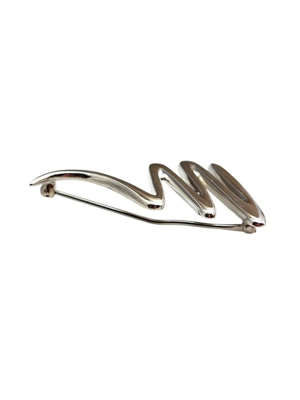 Tiffany & Co Paloma Picasso Scribble Sterling Silver Zig Zag Pin #25348